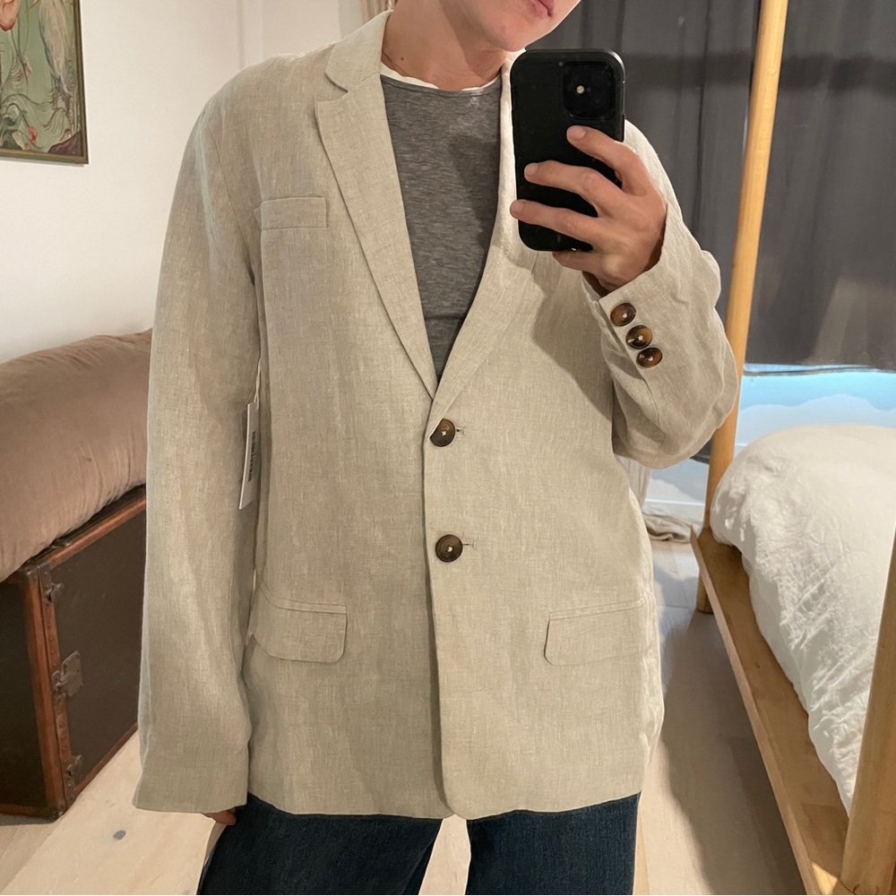 NWT Reformation Stacey Linen Blazer